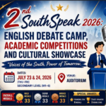 ขอเชิญร่วมงาน 2nd SouthSpeak 2026 ค่ายโต้วาทีภาษาอังกฤษ